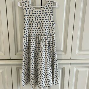 Pink Chicken blueberry dress. Line dry.